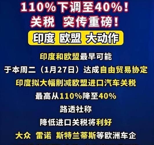 印度与欧盟自贸谈判推进,市场准入分歧仍存