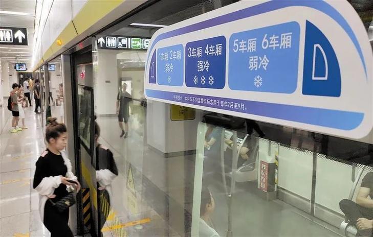 地铁的空调调节，夏天坐车也不热了